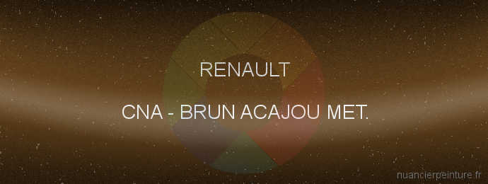 Peinture Renault CNA Brun Acajou Met.