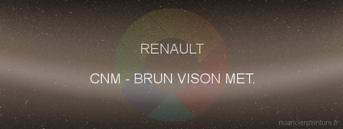 Peinture Renault CNM Brun Vison Met.
