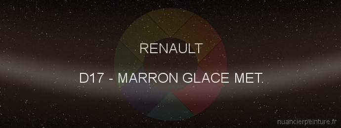 Peinture Renault D17 Marron Glace Met.