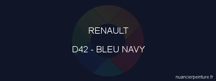 Peinture Renault D42 Bleu Navy