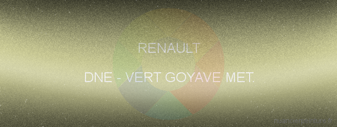Peinture Renault DNE Vert Goyave Met.