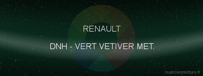 Peinture Renault DNH Vert Vetiver Met.
