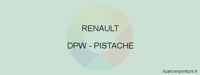 Peinture Renault DPW Pistache