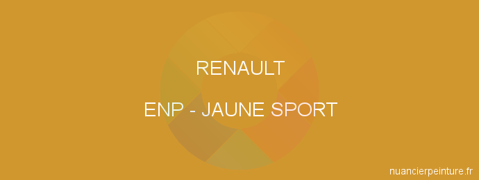 Peinture Renault ENP Jaune Sport