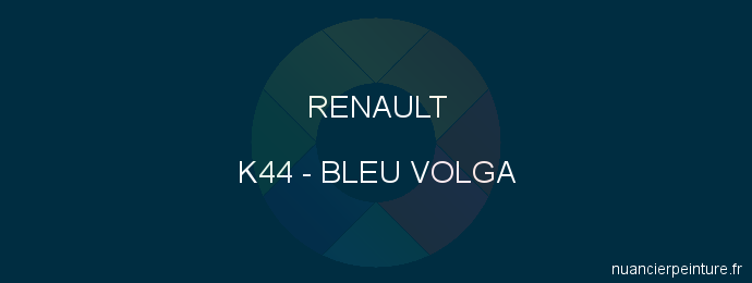 Peinture Renault K44 Bleu Volga
