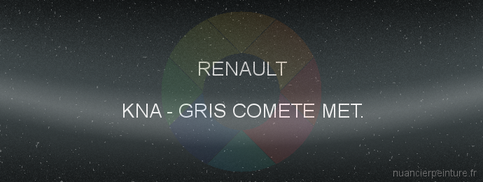 Peinture Renault KNA Gris Comete Met.