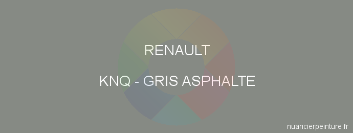 Peinture Renault KNQ Gris Asphalte