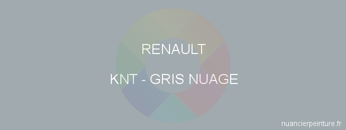 Peinture Renault KNT Gris Nuage