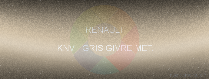 Peinture Renault KNV Gris Givre Met.