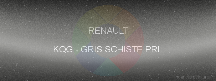Peinture Renault KQG Gris Schiste Prl.
