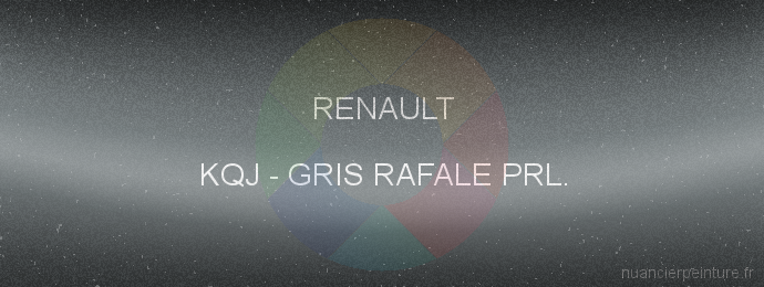 Peinture Renault KQJ Gris Rafale Prl.