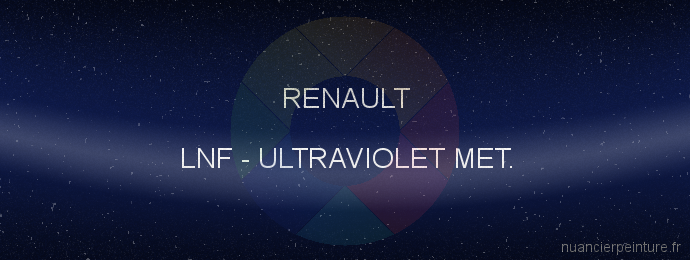 Peinture Renault LNF Ultraviolet Met.