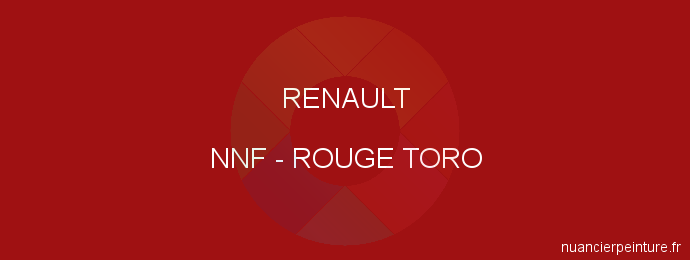 Peinture Renault NNF Rouge Toro
