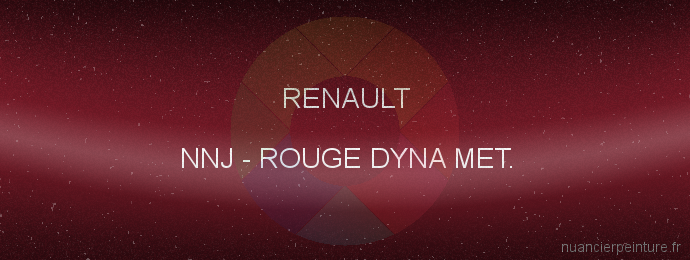 Peinture Renault NNJ Rouge Dyna Met.