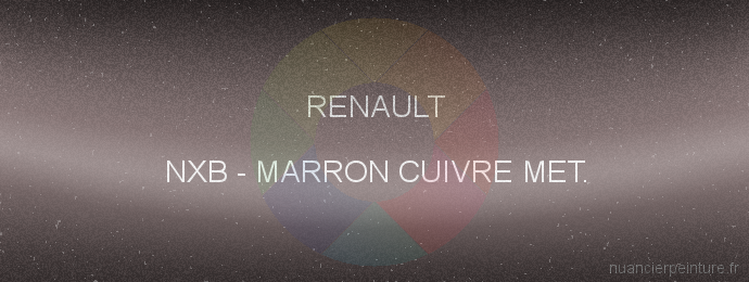 Peinture Renault NXB Marron Cuivre Met.