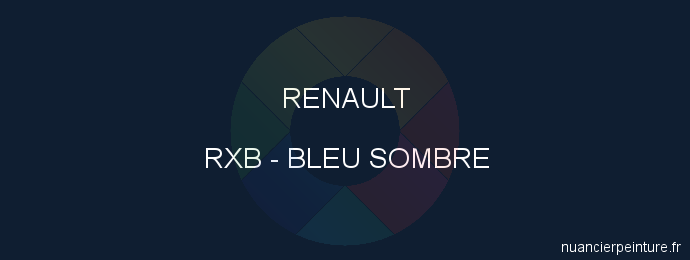 Peinture Renault RXB Bleu Sombre