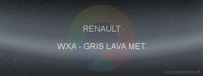 Peinture Renault WXA Gris Lava Met.