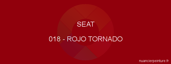 Peinture Seat 018 Rojo Tornado