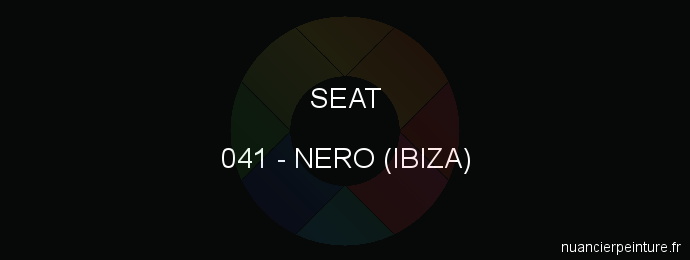 Peinture Seat 041 Nero (ibiza)