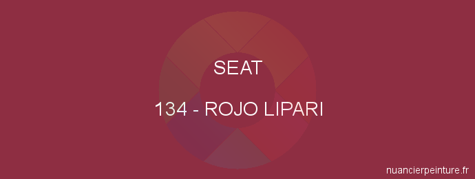 Peinture Seat 134 Rojo Lipari
