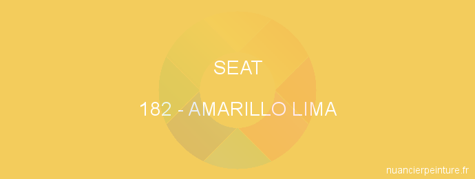 Peinture Seat 182 Amarillo Lima