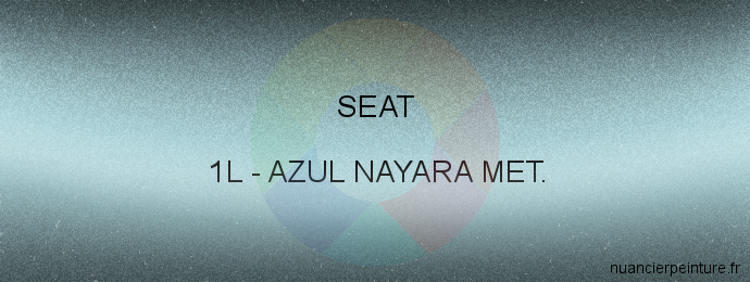 Peinture Seat 1L Azul Nayara Met.