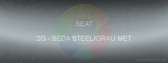 Peinture Seat 2G Seda Steel/grau Met.