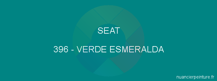 Peinture Seat 396 Verde Esmeralda