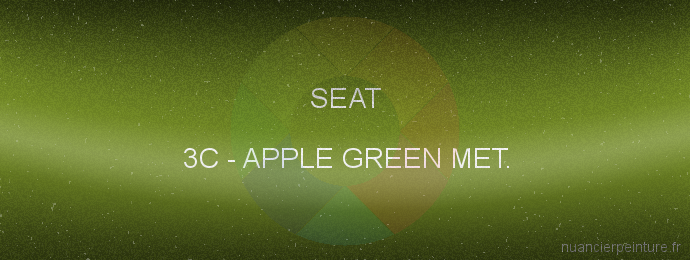 Peinture Seat 3C Apple Green Met.