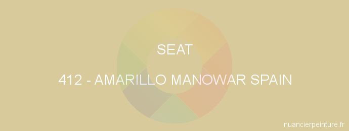 Peinture Seat 412 Amarillo Manowar Spain