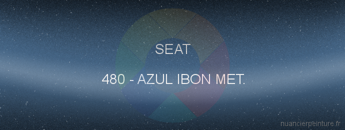 Peinture Seat 480 Azul Ibon Met.