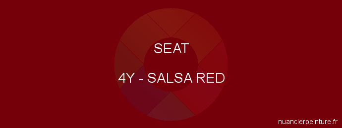 Peinture Seat 4Y Salsa Red