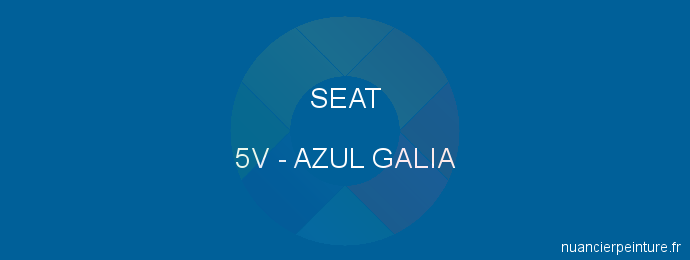 Peinture Seat 5V Azul Galia