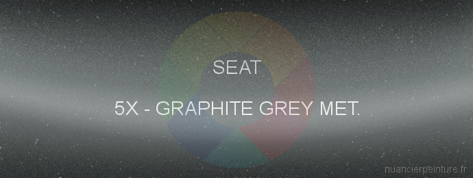 Peinture Seat 5X Graphite Grey Met.