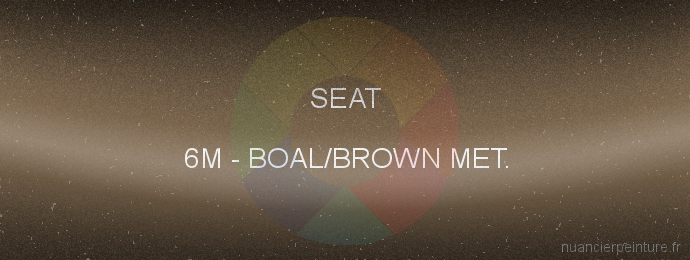 Peinture Seat 6M Boal/brown Met.