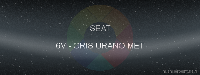 Peinture Seat 6V Gris Urano Met.