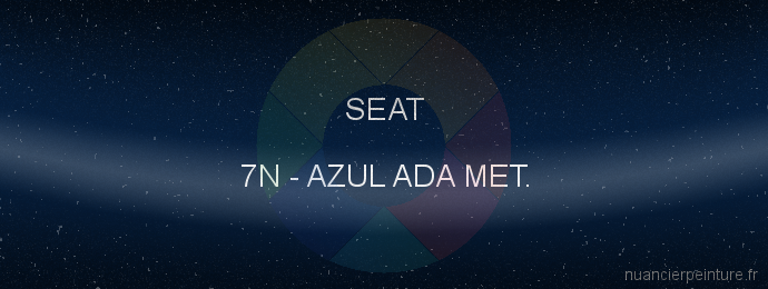 Peinture Seat 7N Azul Ada Met.