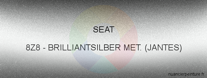 Peinture Seat 8Z8 Brilliantsilber Met. (jantes)