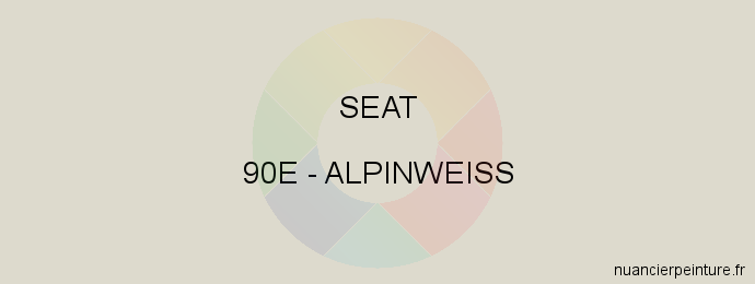 Peinture Seat 90E Alpinweiss