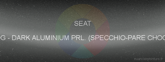 Peinture Seat 9DG Dark Aluminium Prl. (specchio-pare Chocs)