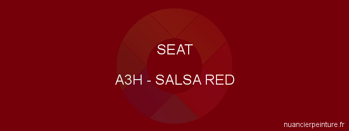 Peinture Seat A3H Salsa Red