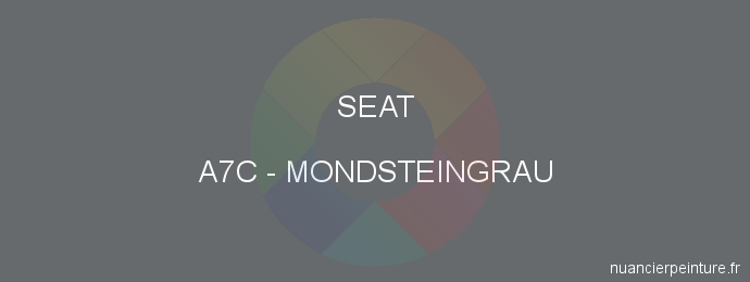 Peinture Seat A7C Mondsteingrau