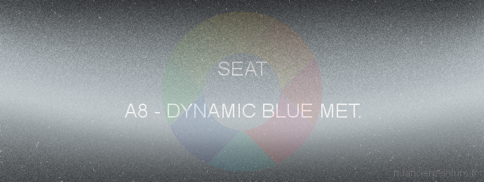 Peinture Seat A8 Dynamic Blue Met.