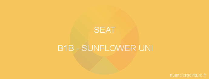 Peinture Seat B1B Sunflower Uni