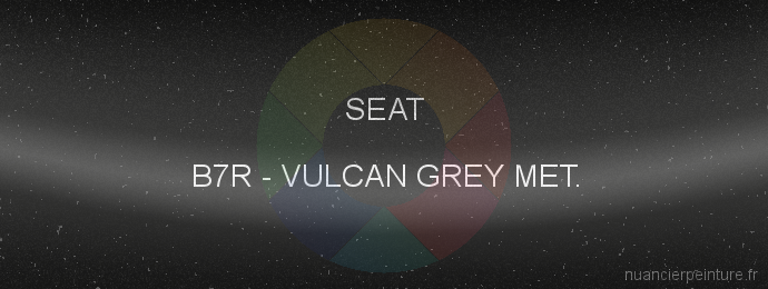 Peinture Seat B7R Vulcan Grey Met.