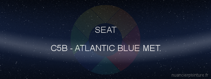 Peinture Seat C5B Atlantic Blue Met.