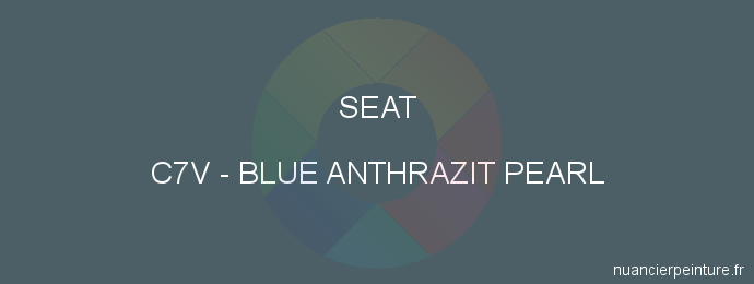 Peinture Seat C7V Blue Anthrazit Pearl