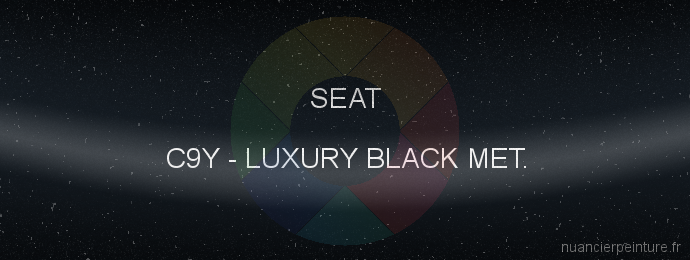 Peinture Seat C9Y Luxury Black Met.