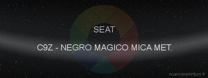 Peinture Seat C9Z Negro Magico Mica Met.