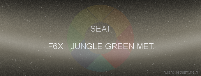 Peinture Seat F6X Jungle Green Met.